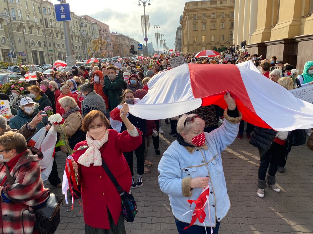 У Мінску да Маршу пенсіянераў далучыліся студэнты