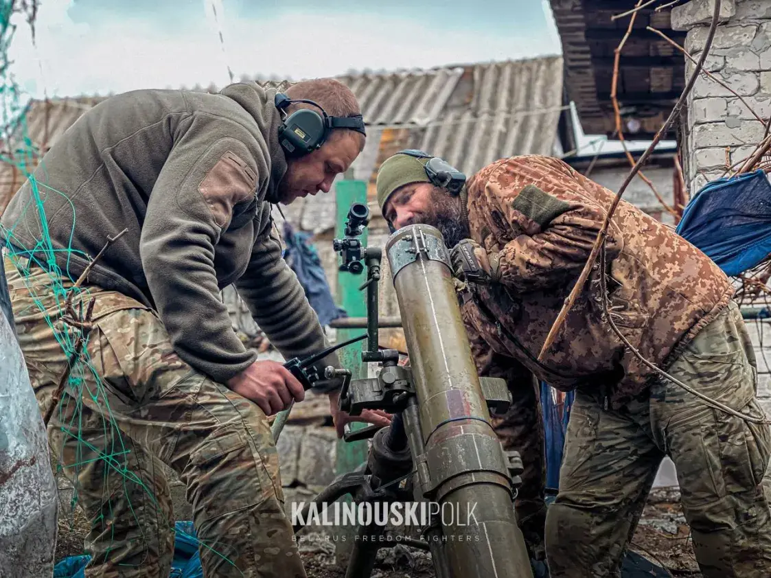 З'явіліся здымкі каліноўцаў, якія ўдзельнічаюць у абароне Пакроўска