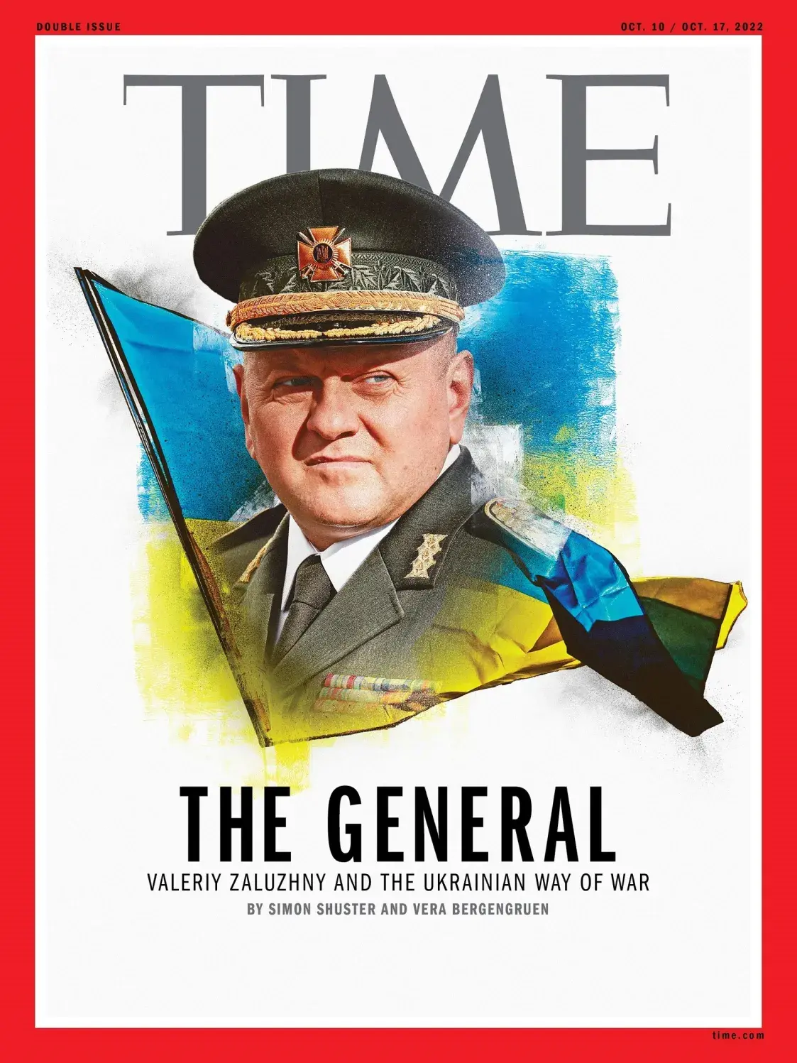 Галоўнакамандуючы УСУ Валерый Залужны трапіў на вокладку часопіса Time