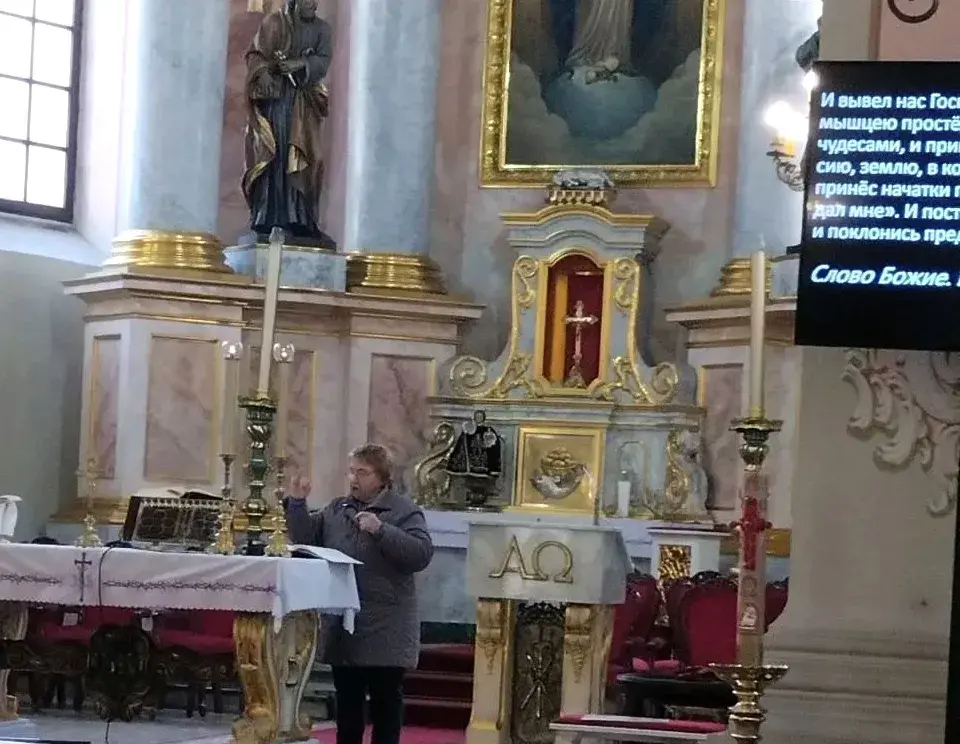 У мінскім касцёле праводзяць імшы на мове жэстаў