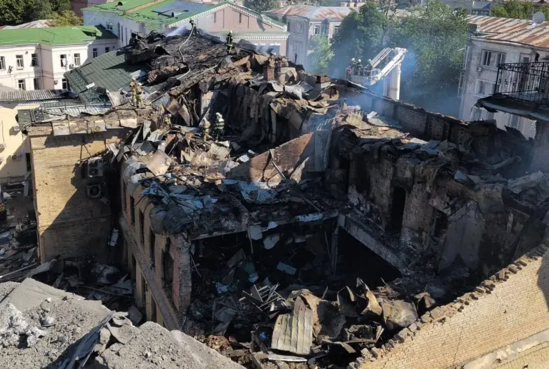 Падчас расійскага ўдару па Кіеве разбураны Нацыянальны музей "Чарнобыль"