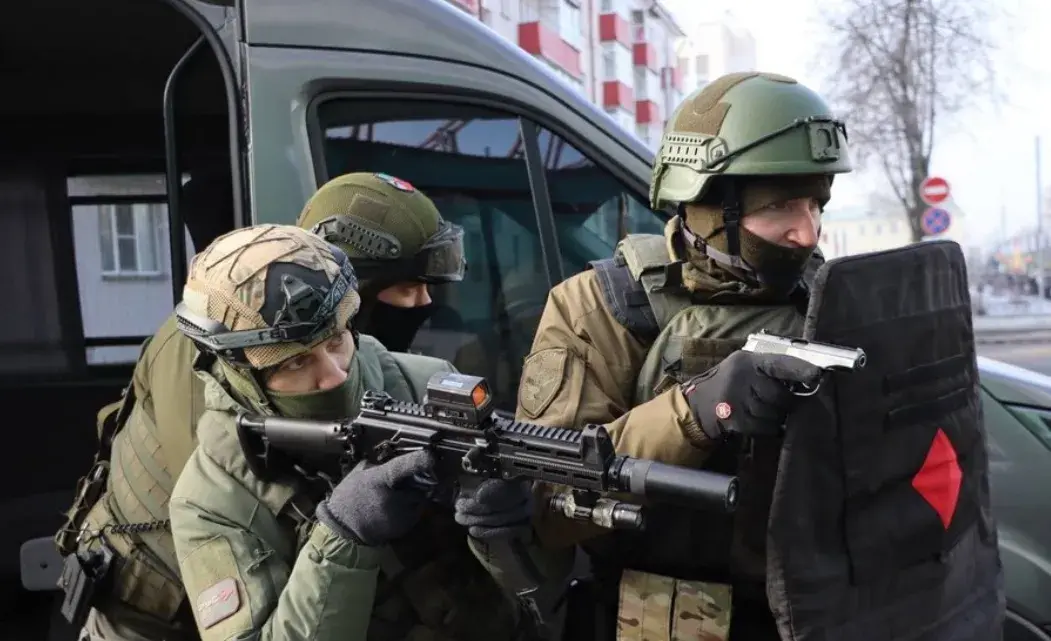 У Гомелі сілавікі правялі вучэнні на стадыёне "Цэнтральны"
