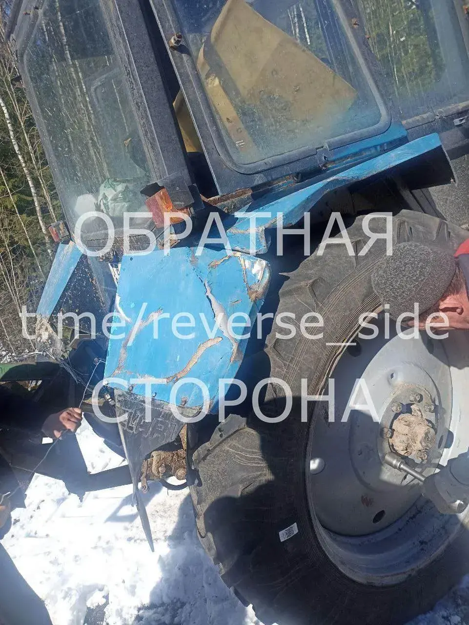 Пад Магілёвам трактар трапіў пад цягнік