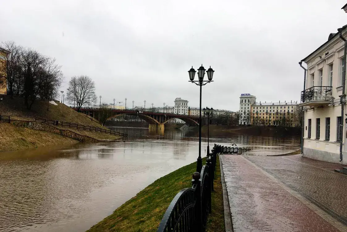 Паводка ў Віцебску ўтапіла Залатую Рыбку