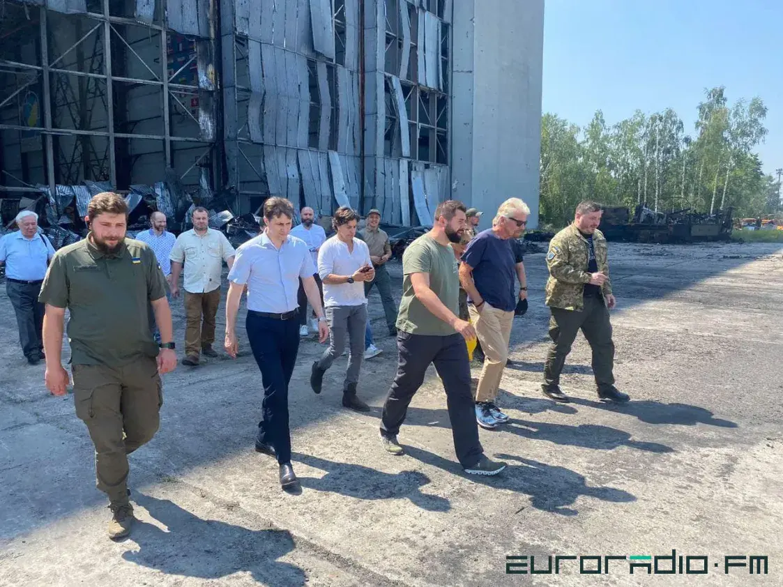 У Гастомель прыязджаў мільярдэр Рычард Брэнсан