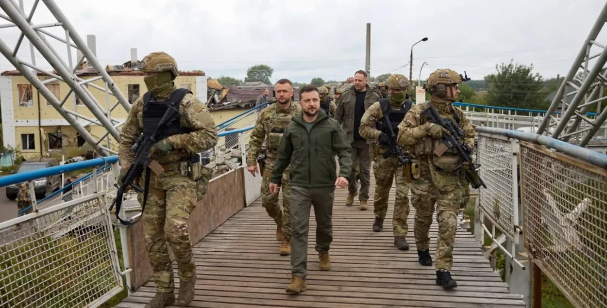 Уладзімір Зяленскі ў Ізюме / Reuters
