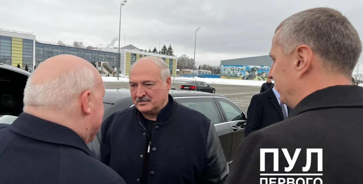 Лукашэнка і пасол Беларусі ў РФ Дзмітрый Круты / t.me/pul_1
