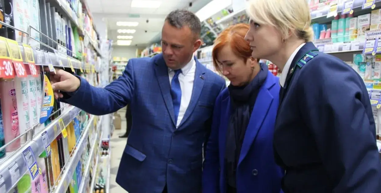 Праверка цэн у Пінску / Раённае аб'яднанне прафсаюзаў
