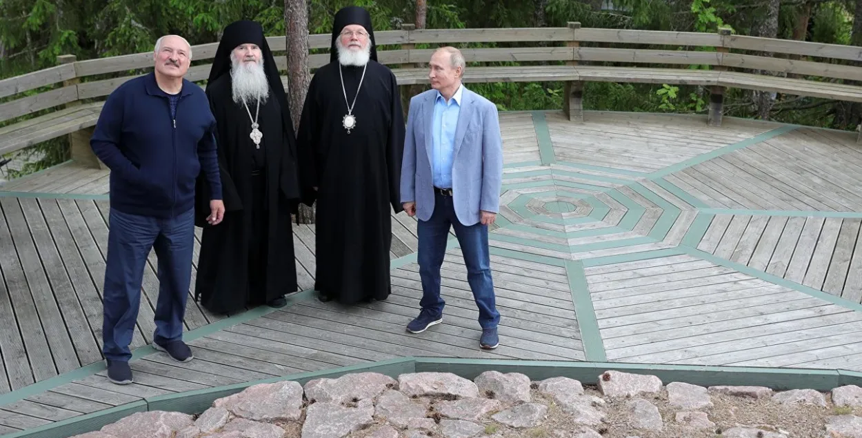 Александр Лукашенко и Владимир Путин на Валааме / ria.ru​