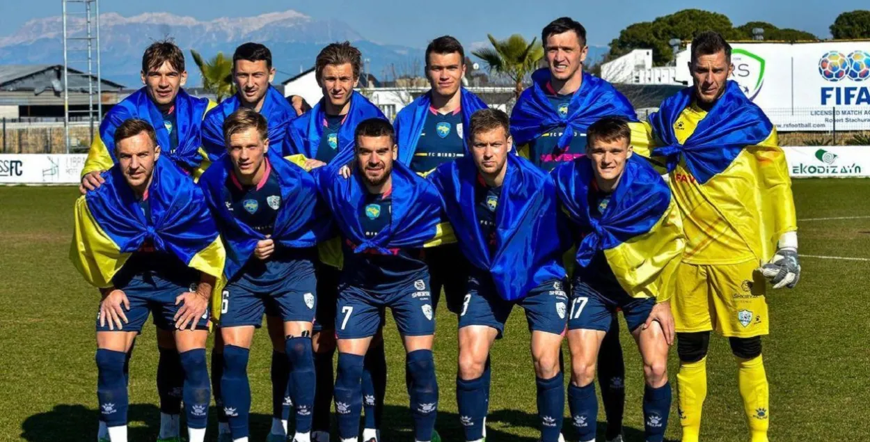 Футбалісты ўкраінскага "Міная" / fcminaj.com
