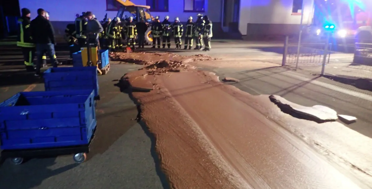 Шакаладны патоп у нямецкім горадзе (фота)