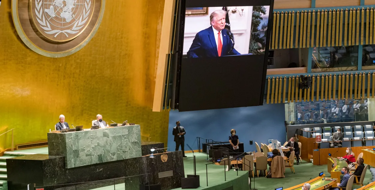 Выступление Дональда Трампа / Reuters