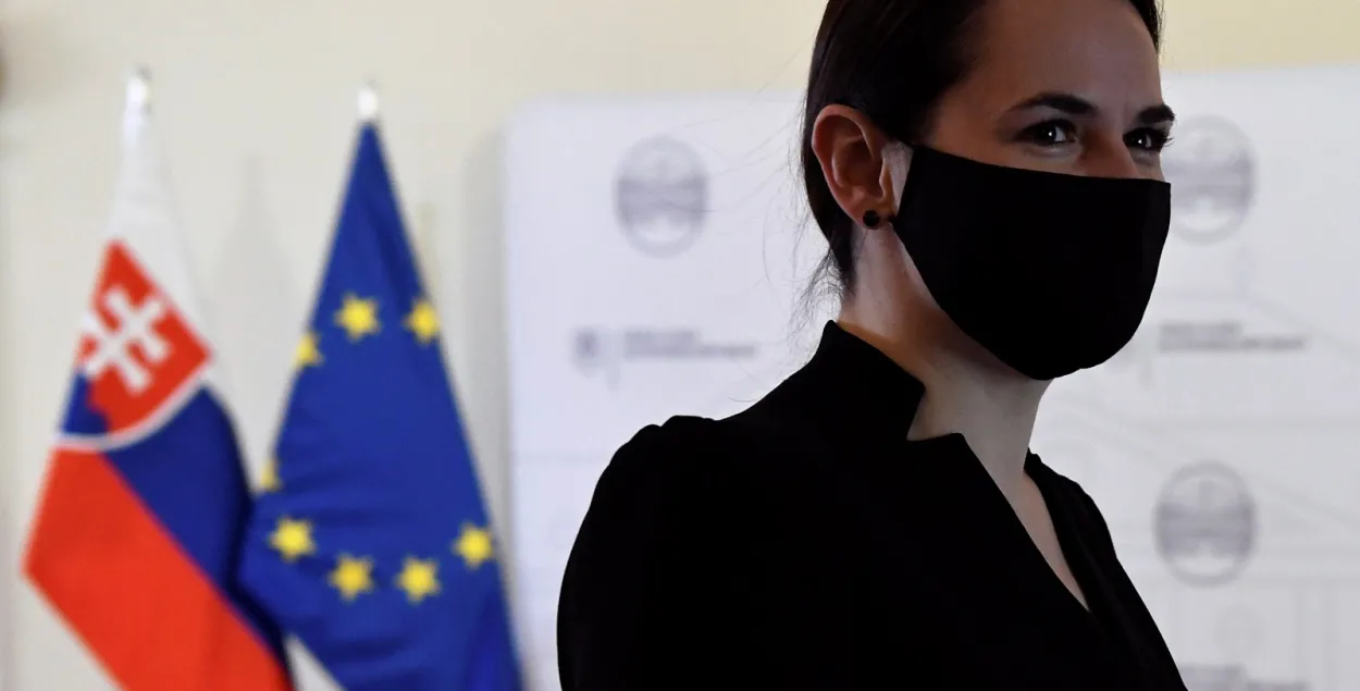 Светлана Тихановская в Братиславе / Reuters​