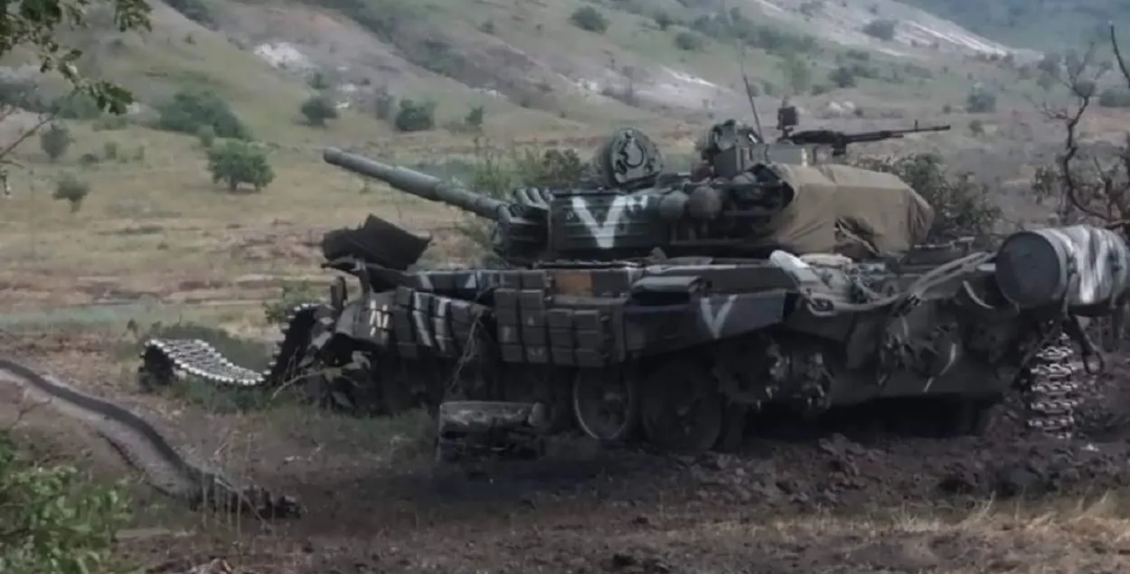 Уничтоженный в Украине российский танк / facebook.com/GeneralStaff.ua