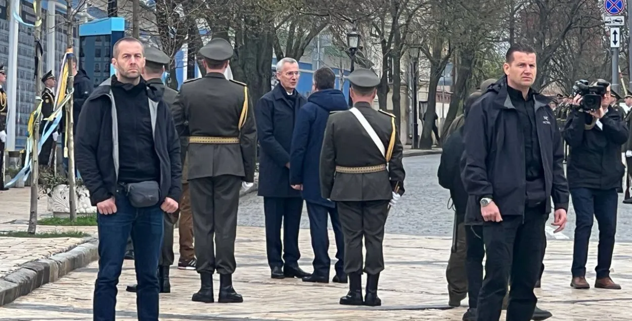Енс Столтэнберг у Кіеве / https://twitter.com/KyivIndependent/
