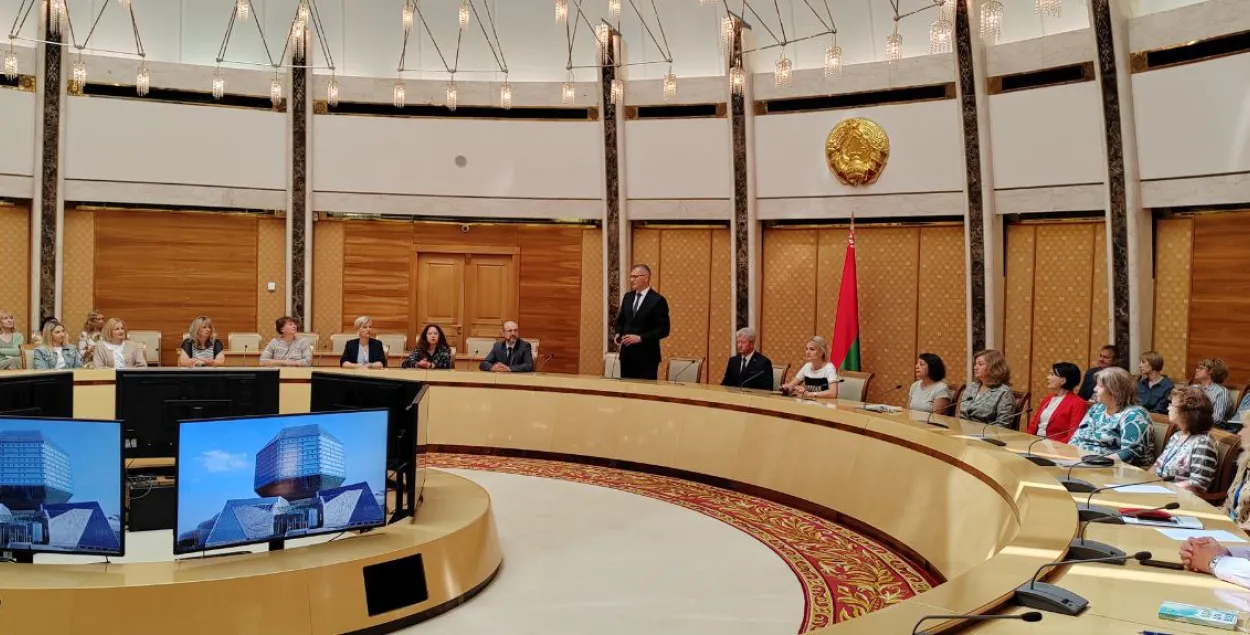 Вадзім Гігін на новай пасадзе / t.me/minkultrb/
