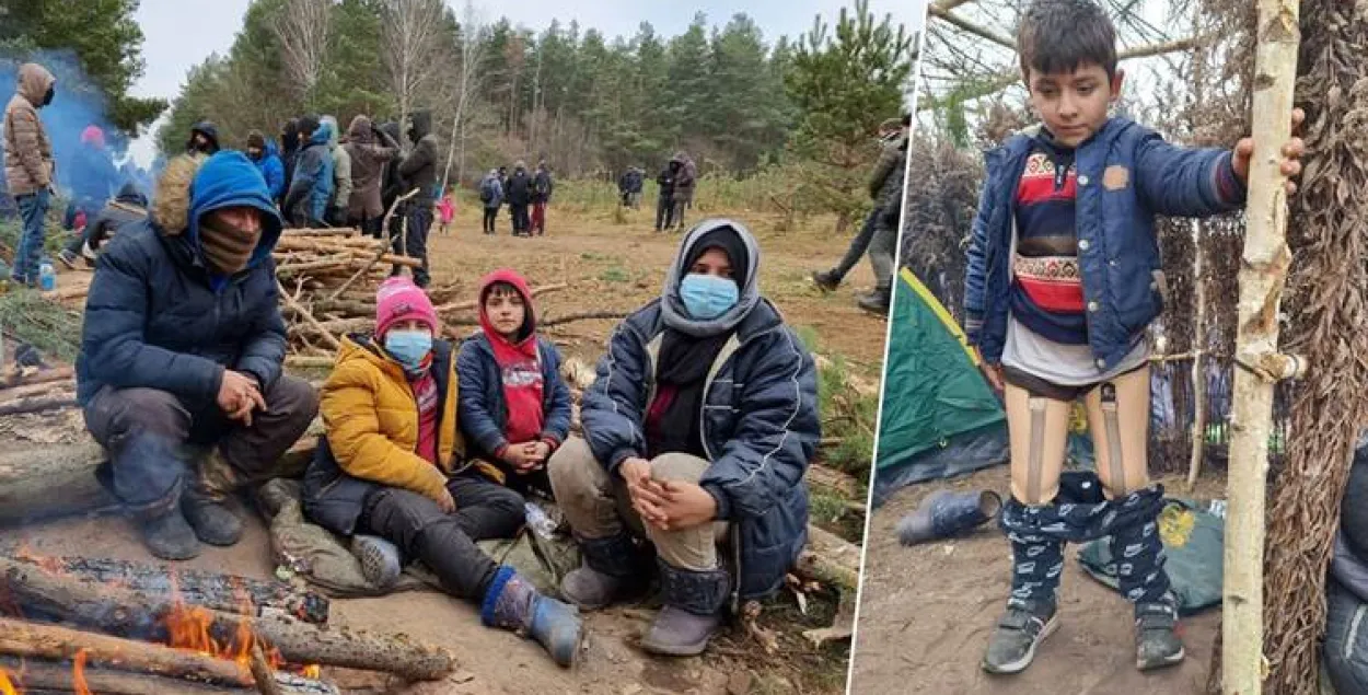 Курдская семья пытается попасть в Германию ради сына, который лишился ног