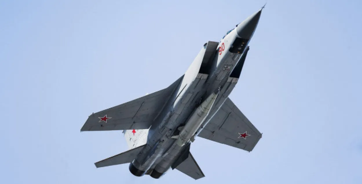 "Кінжал" і самалёт МіГ-31К / Міністэрства абароны РФ
