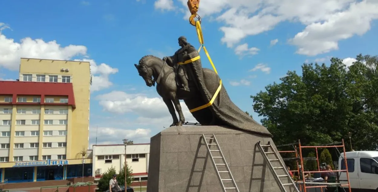 Чым адметны помнік князю ВКЛ Гедыміну, які паставілі ў Лідзе?