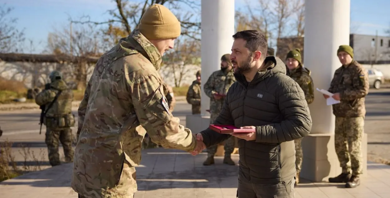 Белорусский доброволец и президент Украины / t.me/V_Zelenskiy_official
