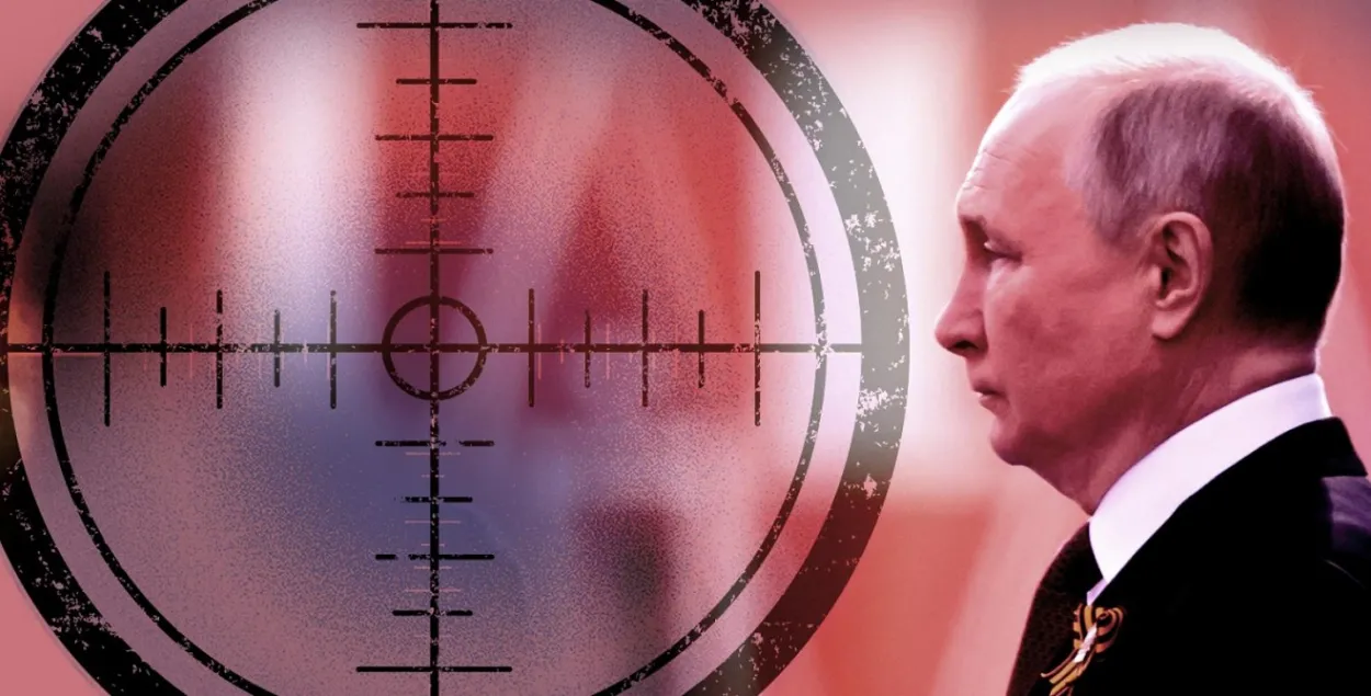 Владимир Путин под прицелом / Коллаж welt.de
