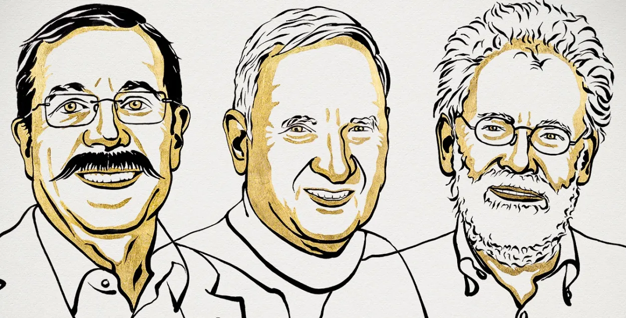 Ален Аспе, Джон Клаўзер і Антон Цайлінгер / twitter.com/NobelPrize
