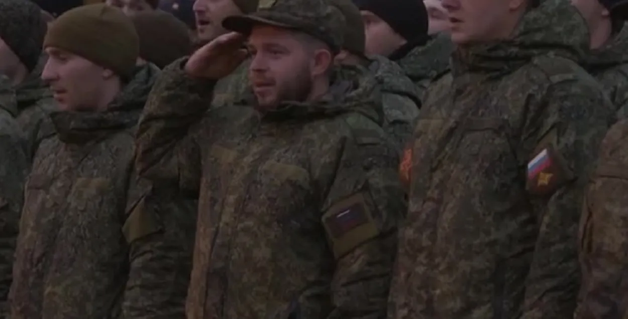 Расійскія вайскоўцы ў Беларусі / Скрыншот з відэа
