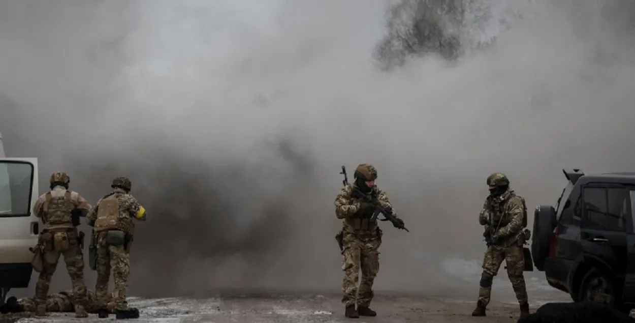 Затрыманне "дыверсантаў" / Reuters

