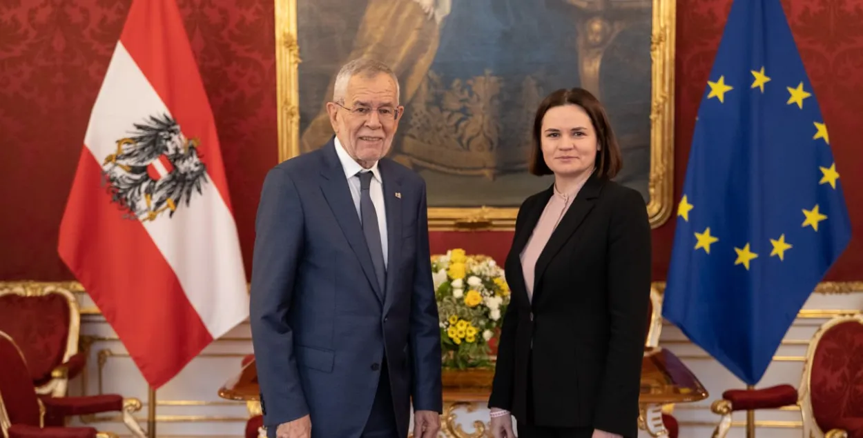 Александр ван дер Беллен и Светлана Тихановская / t.me/tsikhanouskaya
