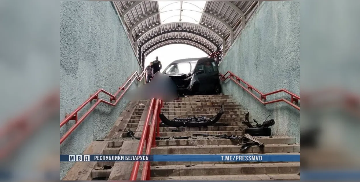 Аварыя ў падземным пераходзе / t.me/pressmvd
