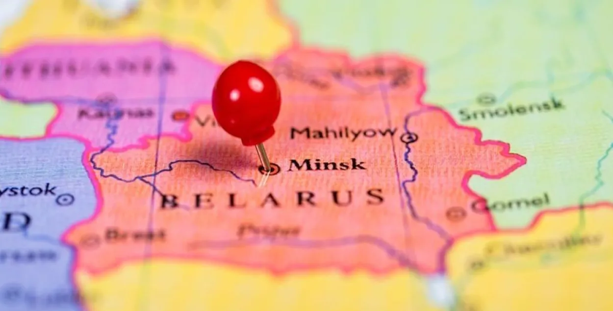 Belarus на палітычнай карце Еўропы / bamap.org