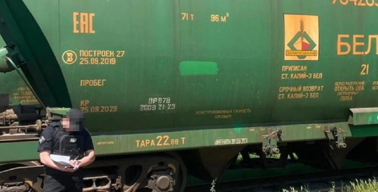Arrested freight car / dbr.gov.ua