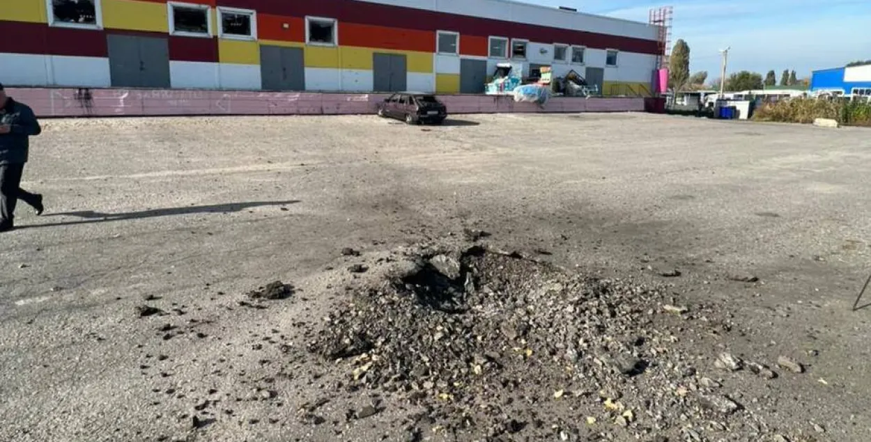 Пад абстрэл сёння трапіў і горад Шабекіна ў Белгарадскай вобласці / @vvgladkov
