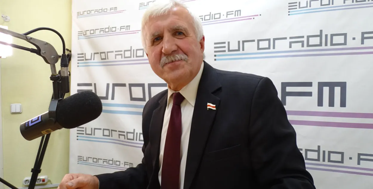 BPF Party leader Ryhor Kastusyou. Photo: Euroradio archives
