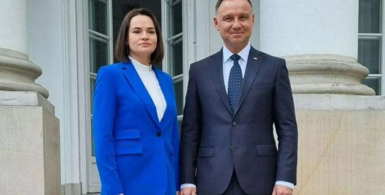 Прэзідэнт Польшчы патэлефанаваў Святлане Ціханоўскай