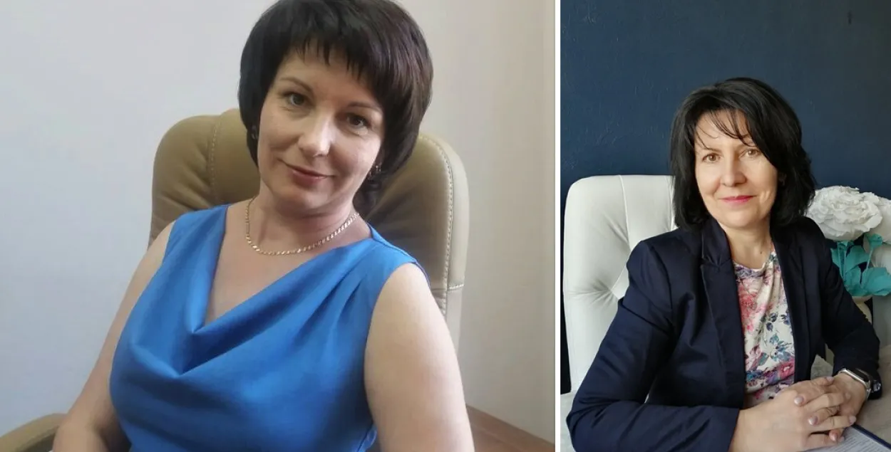 Намесніца дырэктара брэсцкай школы-сада №10 Людміла Марчук і дырэктар Алена Буглаева