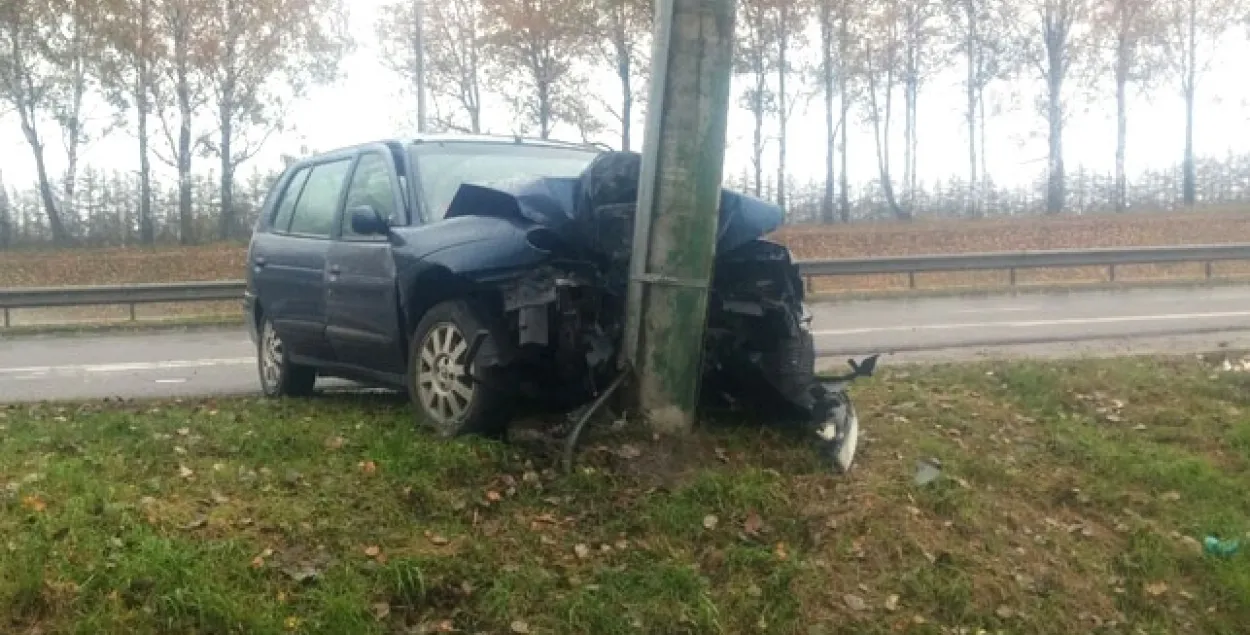 У аварыі пад Мінскам пацярпела пяцігадовае дзіця