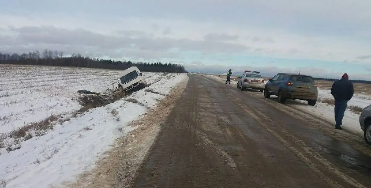 Пад Дзяржынскам у ДТЗ загінуў пасажыр мікрааўтобуса