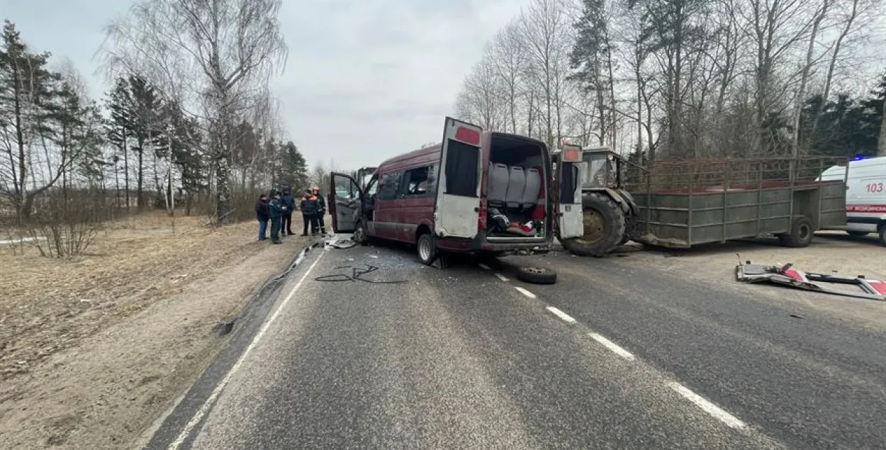 Авария под Бобруйском / УВД Могилевского облисполкома
