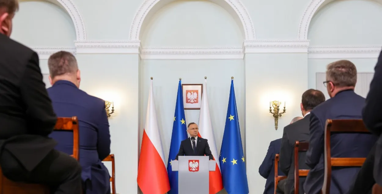 Анджей Дуда на встрече с польскими послами / Канцелярия президента РП
