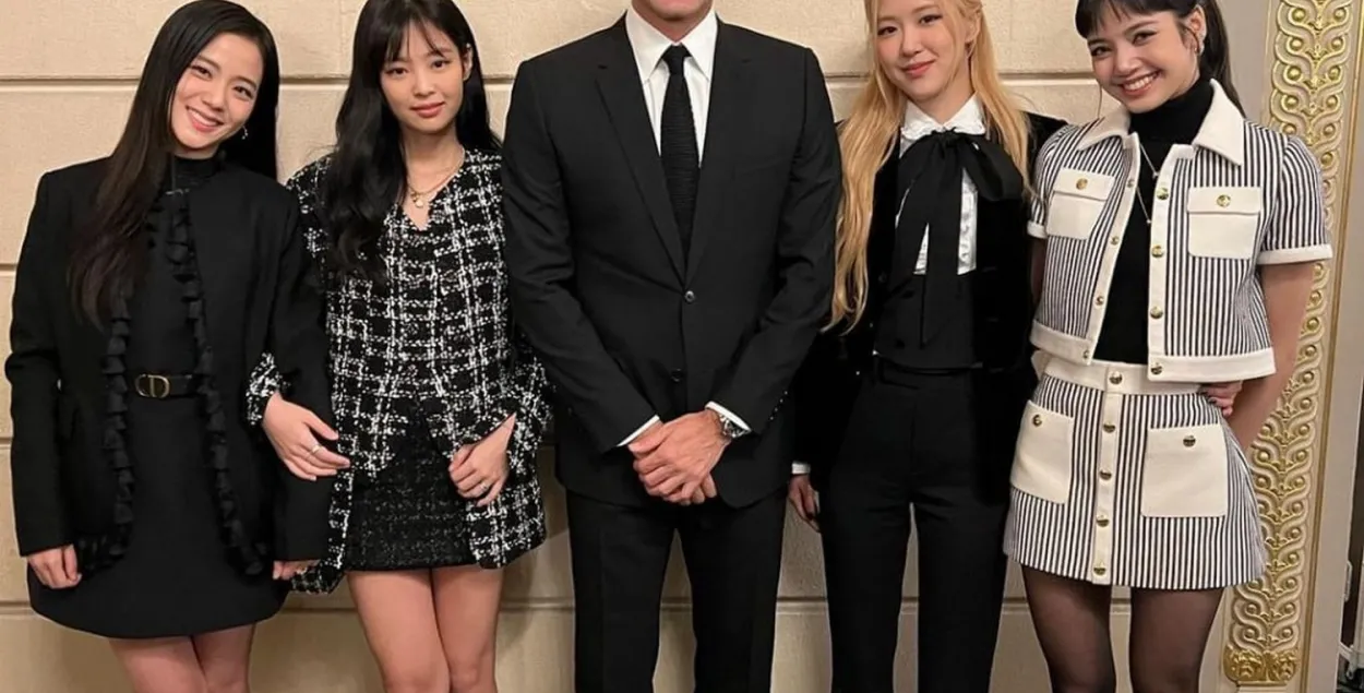 Роджэр Федэрэр і карэйскі поп-гурт Blackpink /&nbsp;instagram.com/rogerfederer
