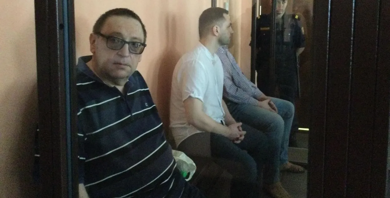 Александр Федута на суде
