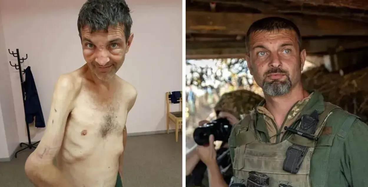 Михаил Дианов после и до плена / соцсети
