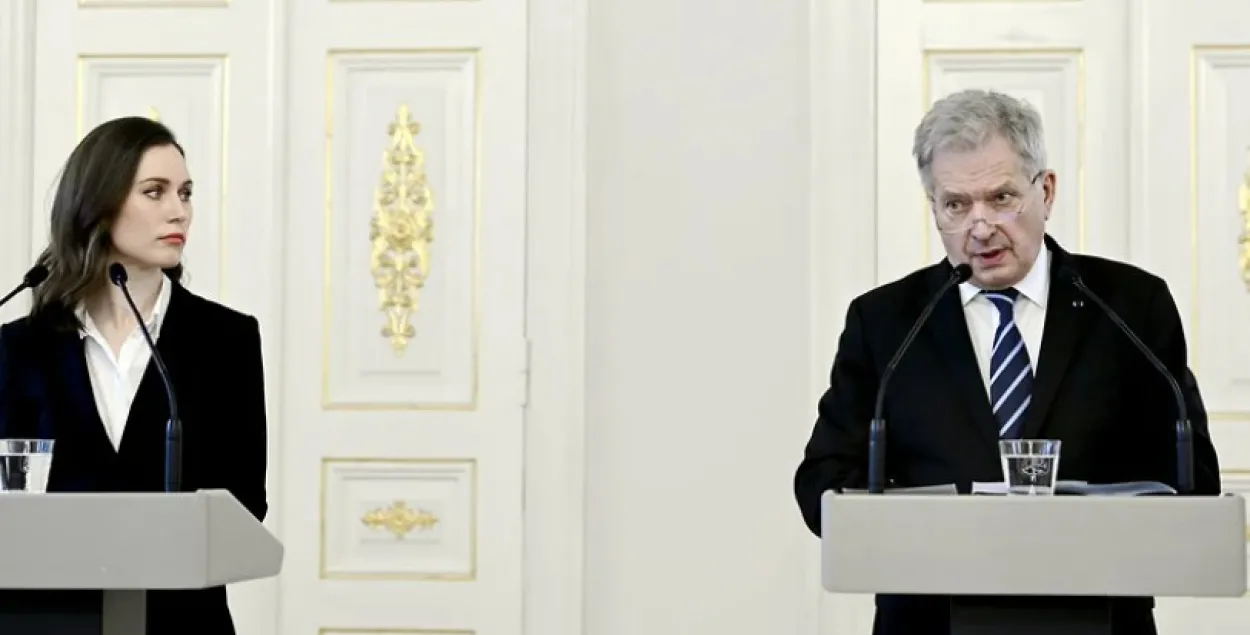 Прэм'ер-міністр&nbsp;Фінляндыі Санна Марын і прэзідэнт Саўлі Нііністэ​&nbsp;/ Reuters