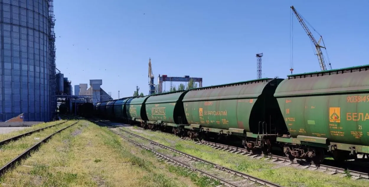 Арестованные&nbsp;вагоны с белорусским калием в Украине / dbr.gov.ua