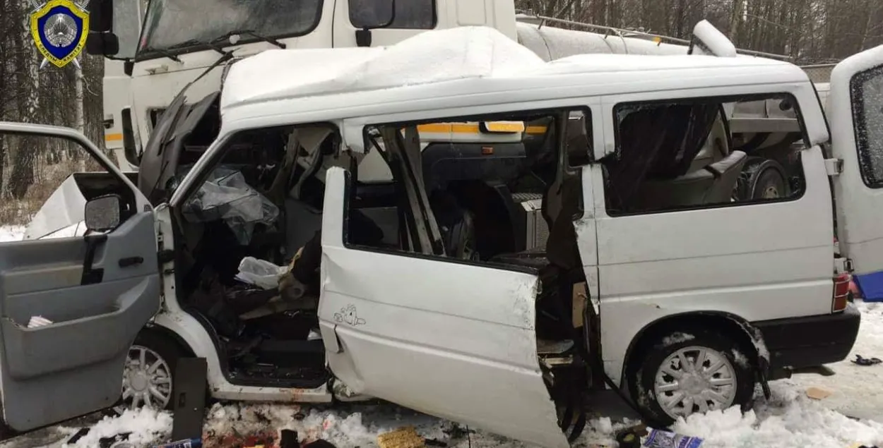 Колькасць ахвяр у ДТЗ з удзелам малакавоза і мікрааўтобуса ўзрасла да 6 чалавек