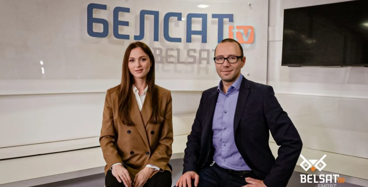 Аляксандра Герасіменя і Аляксандр Апейкін / Белсат
