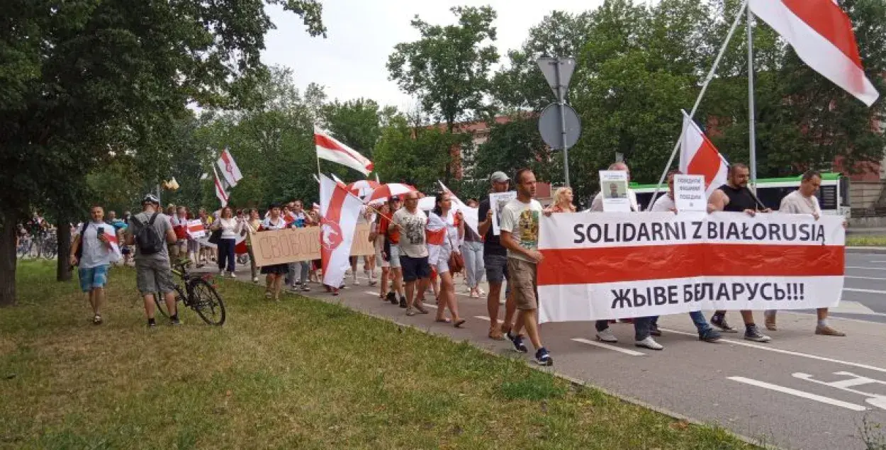 У Беластоку прайшла акцыя салідарнасці з Беларуссю