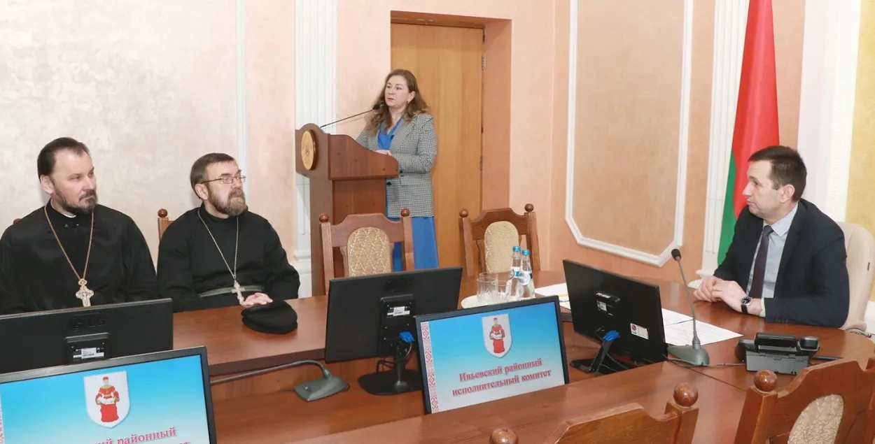 Встреча ивьевского начальства со священниками / ivyenews.by
