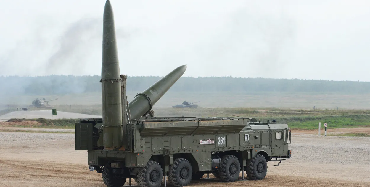 Ракетный комплекс "Искандер" может нести ядерные заряды / Sputnik/East News
